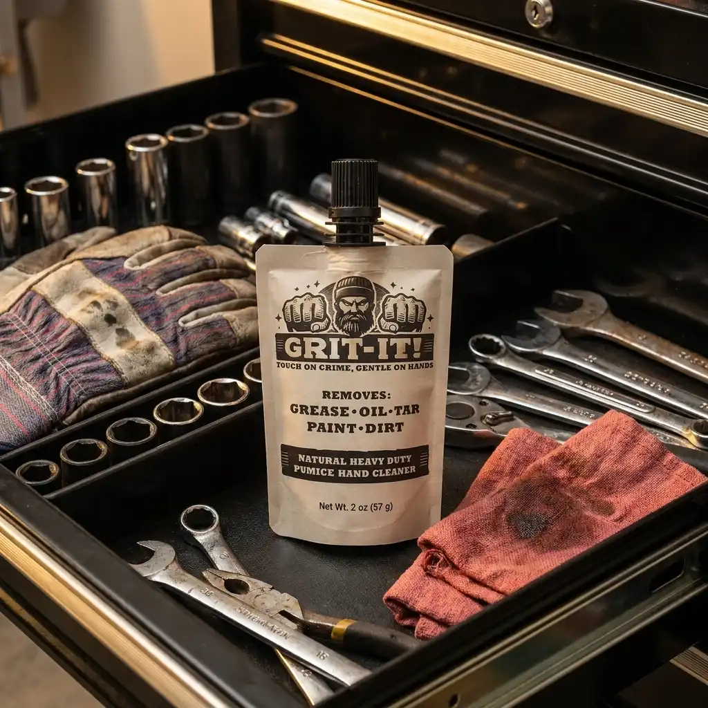 GRIT-IT! 2 oz Travel Pouch in Mechanic’s Toolbox