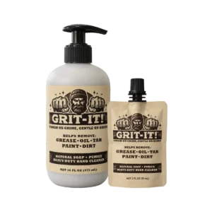 GRIT-IT! Workday Combo with one 16 oz pump bottle and one 2 oz travel pouch