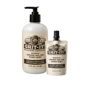 GRIT‑IT! Workday Combo with 16 oz pump bottle and 2 oz travel pouch