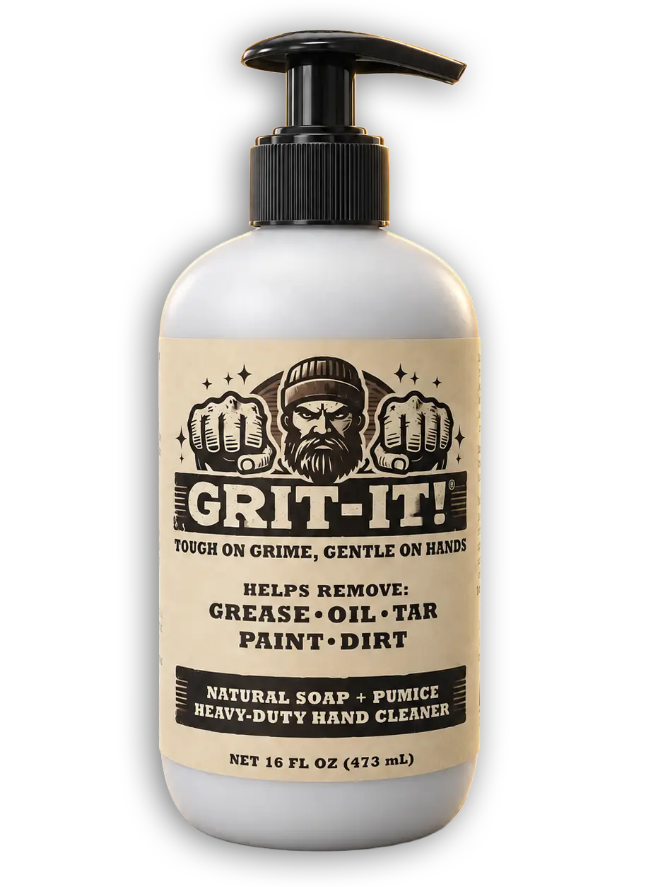 GRIT-IT! 16 oz heavy-duty pumice hand cleaner pump bottle